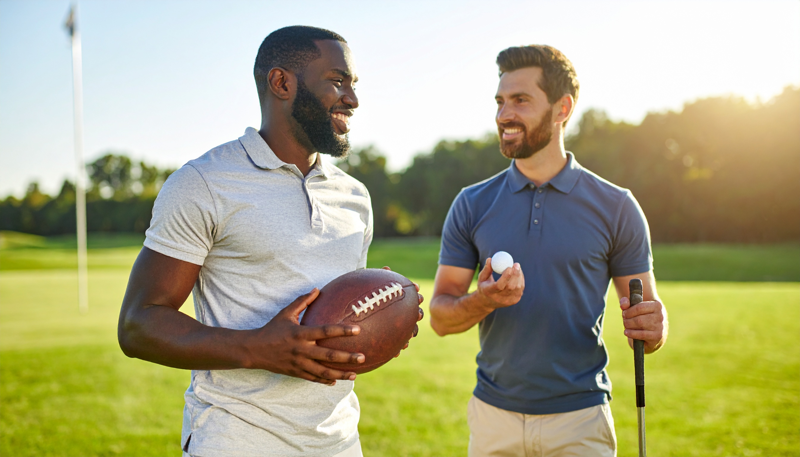 Football and Golf Fans